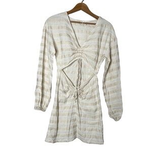 ASOS DESIGN Striped Cutout Mini Dress